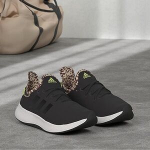 Adidas Women's Black and Leopard Athletic Shoes